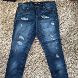 Ripped Cropped Express jeans
